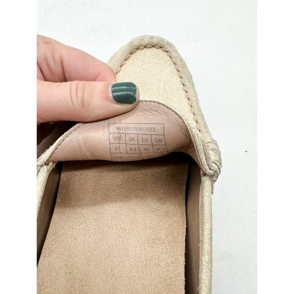 Vionic Waverly Loafers Gold Nubuck Suede Business Casual Metallic Slip On 8.5 - Picture 11 of 11